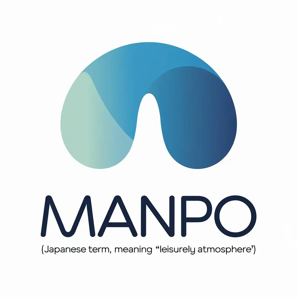 LOGO-Design-For-Manpo-Japanese-Leisurely-Atmosphere-with-COLORVIBE