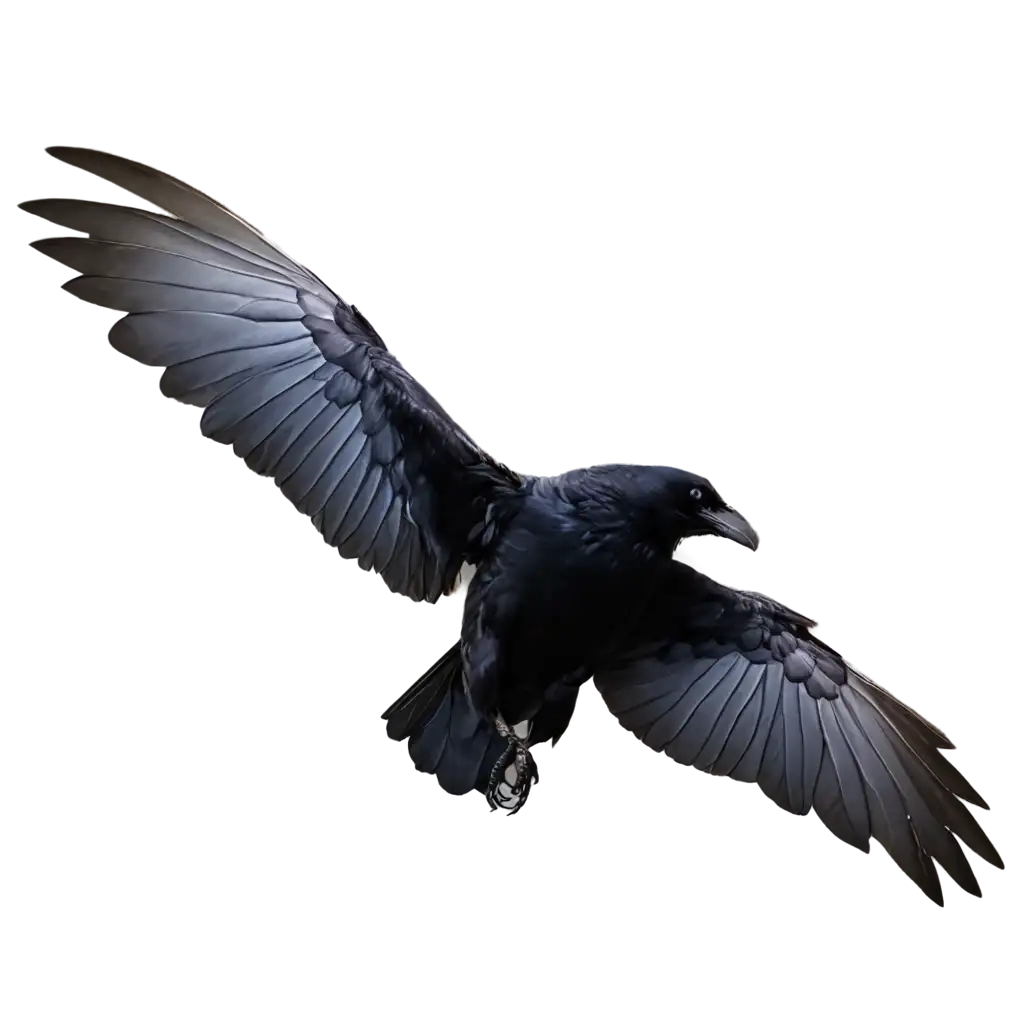 Crow-Flying-Out-of-Persons-Chest-PNG-Image-Surreal-Art-Concept