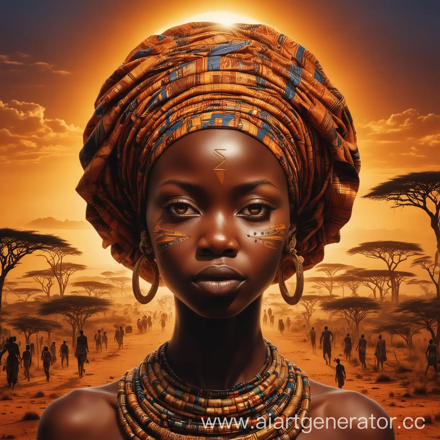 a image to represent african mysteries 
