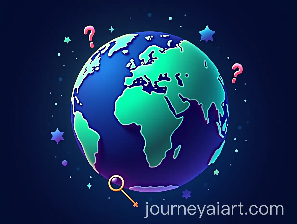 Terrestrial-Globe-with-Curiosity-Icons-in-Bright-Scientific-Colors