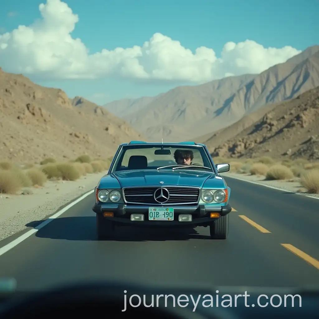 Man-Driving-a-Blue-Sedan-on-a-Road-in-Northern-Iran