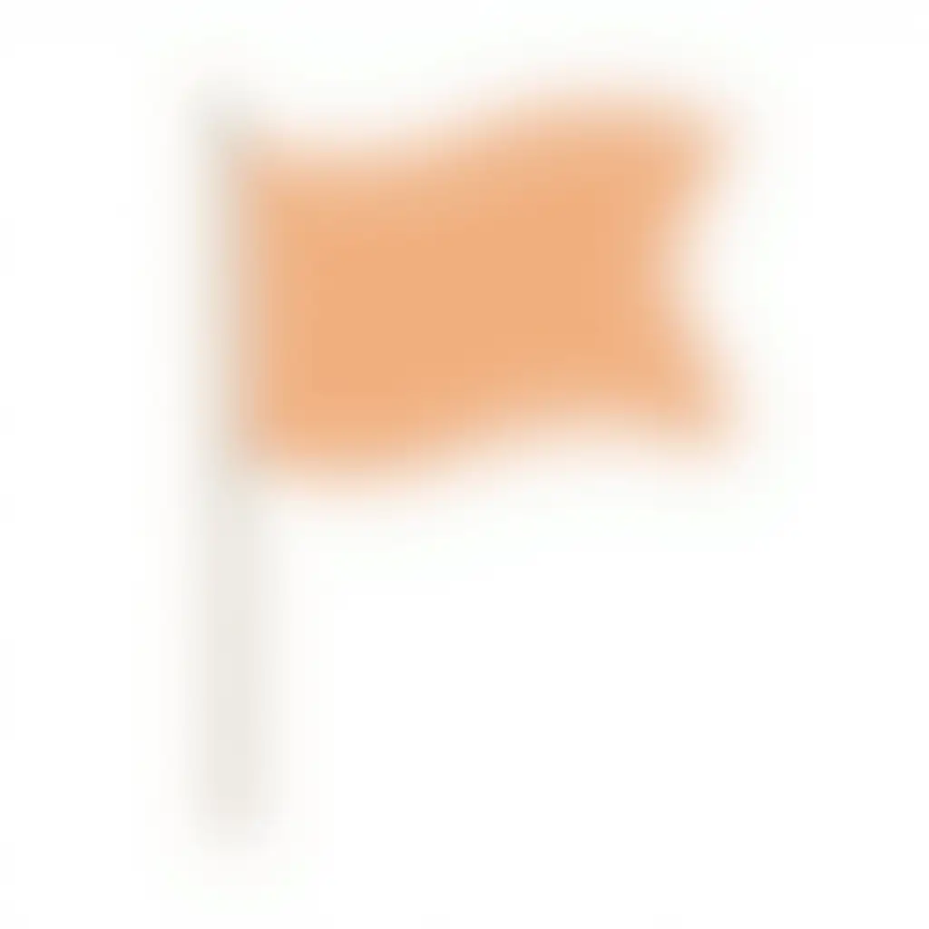 CartoonStyle-Flag-on-a-Stick-Against-a-White-Background