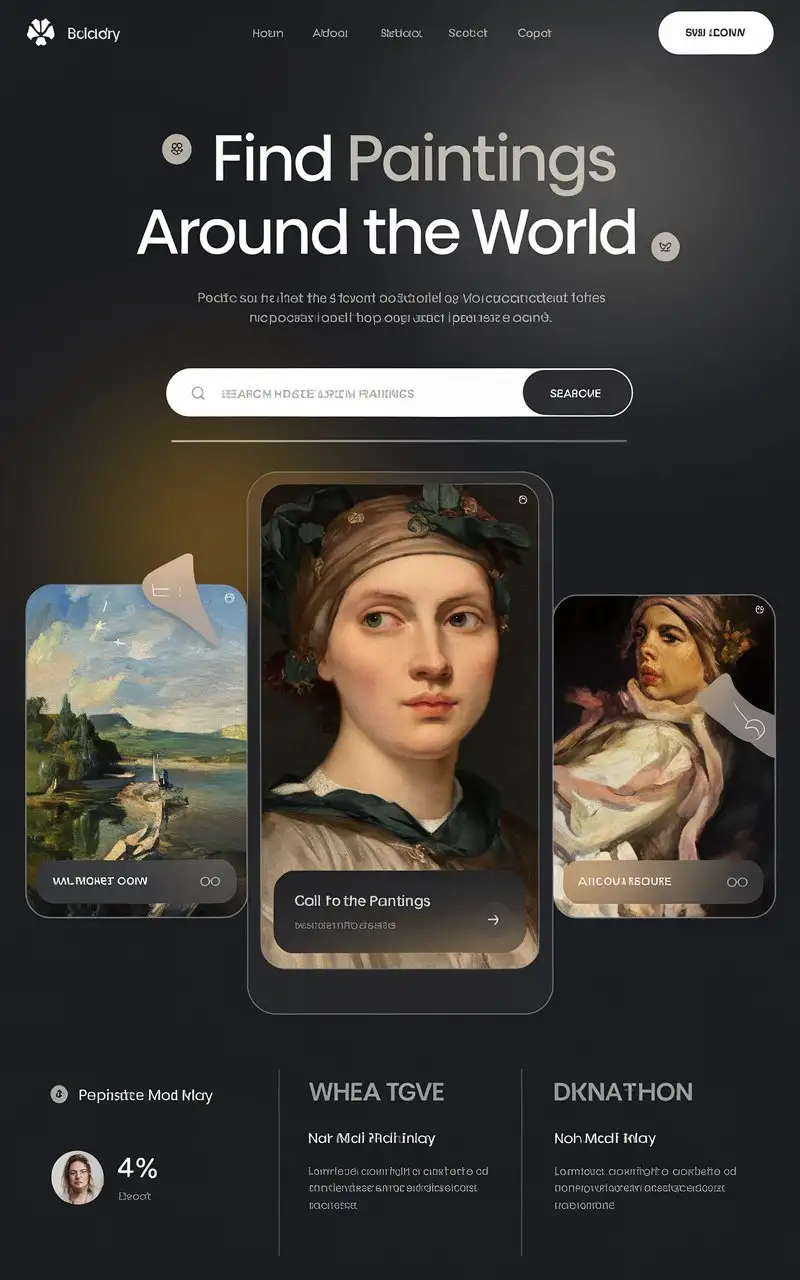 Modern-Luxury-Website-Template-for-Discovering-Global-Art-Paintings