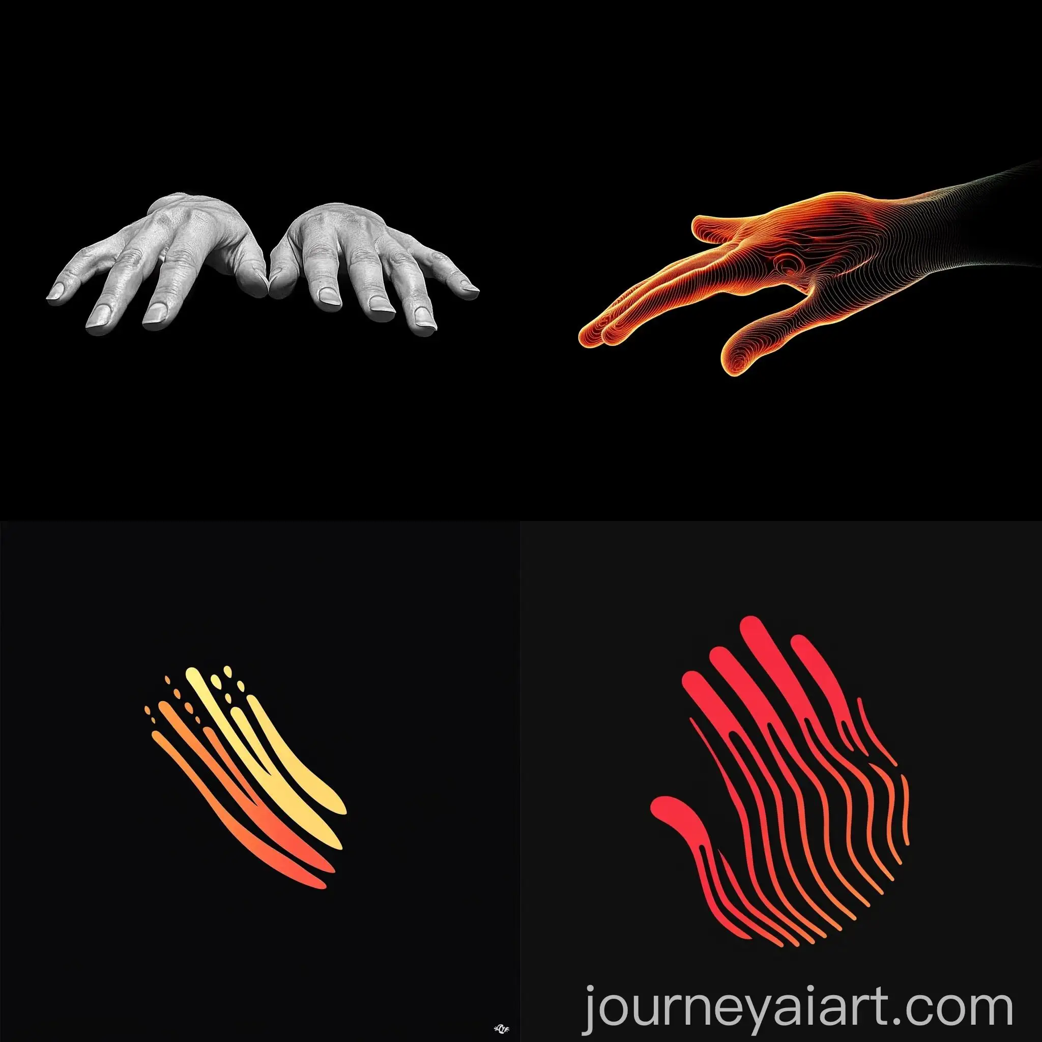 Elegant-Fingers-Spread-Out-on-Black-Background-Logo
