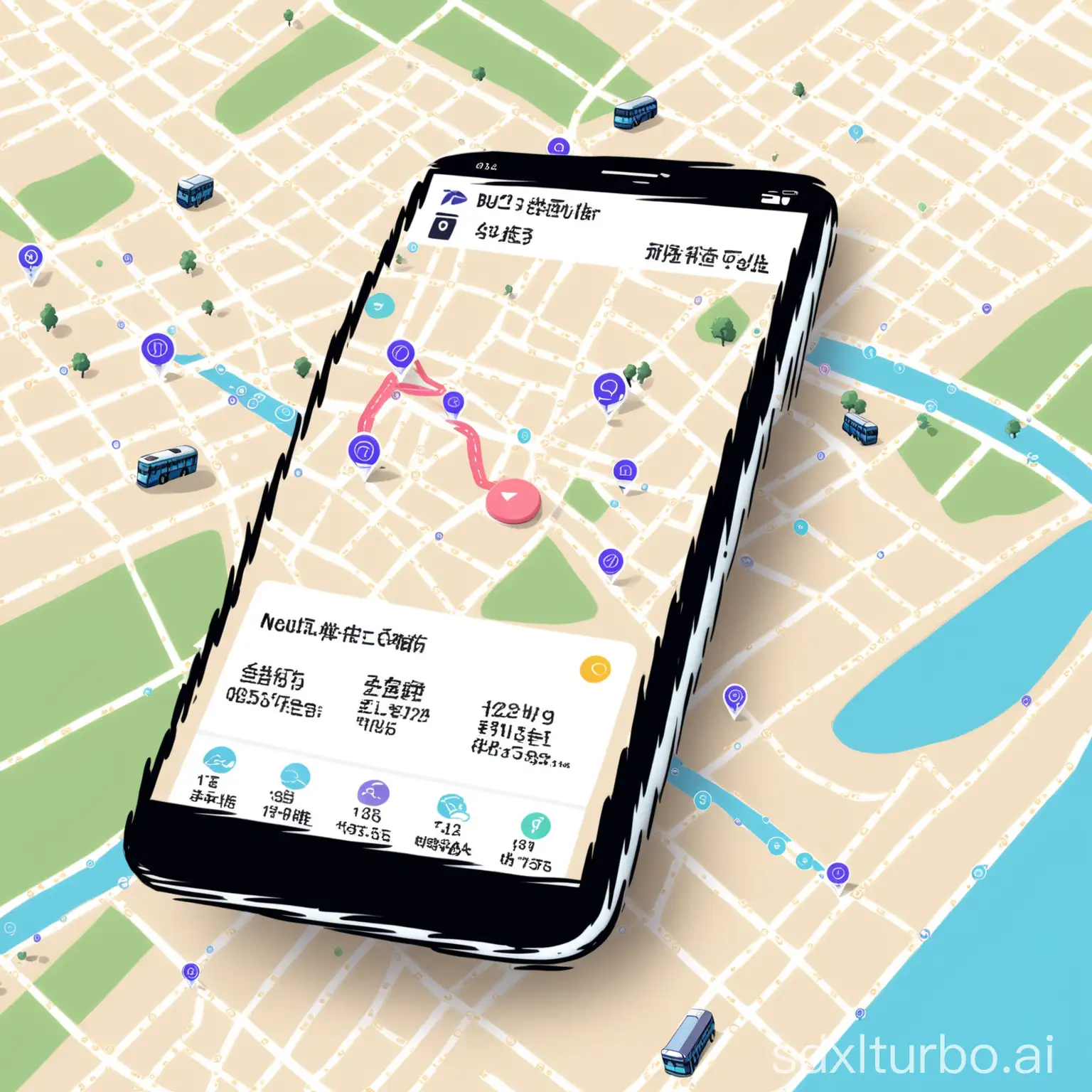 Realtime-Bus-Tracking-App-Interface-with-User-Interaction