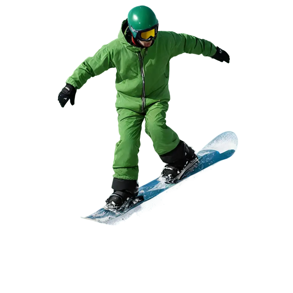 Snowboarder-in-Green-Suit-PNG-Image-HighQuality-Transparent-Background-for-Diverse-Applications