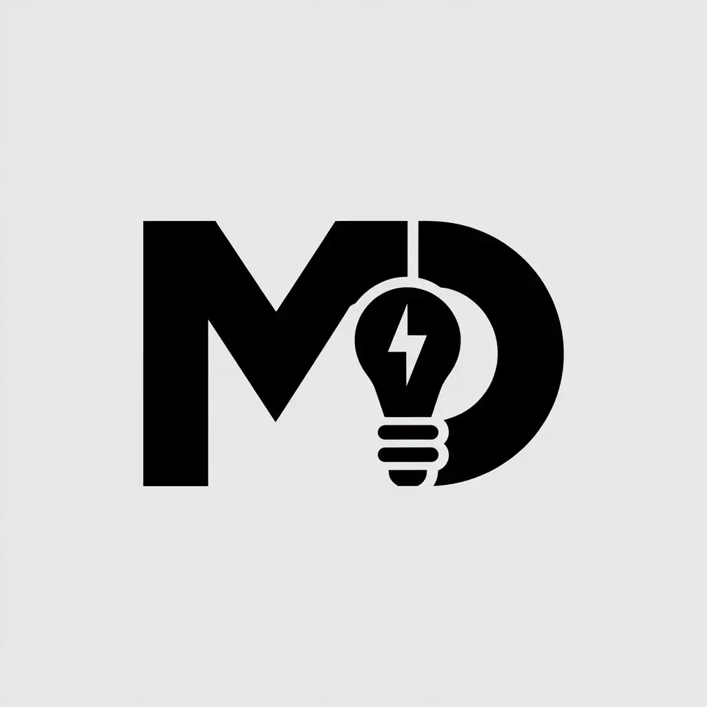 LOGO-Design-for-MD-Modern-Electricity-Symbol-on-Clear-Background