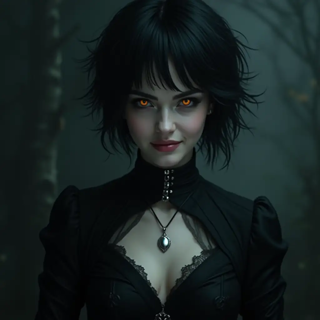 Mystical-Portrait-of-a-Young-Vampire-Woman-with-Golden-Eyes