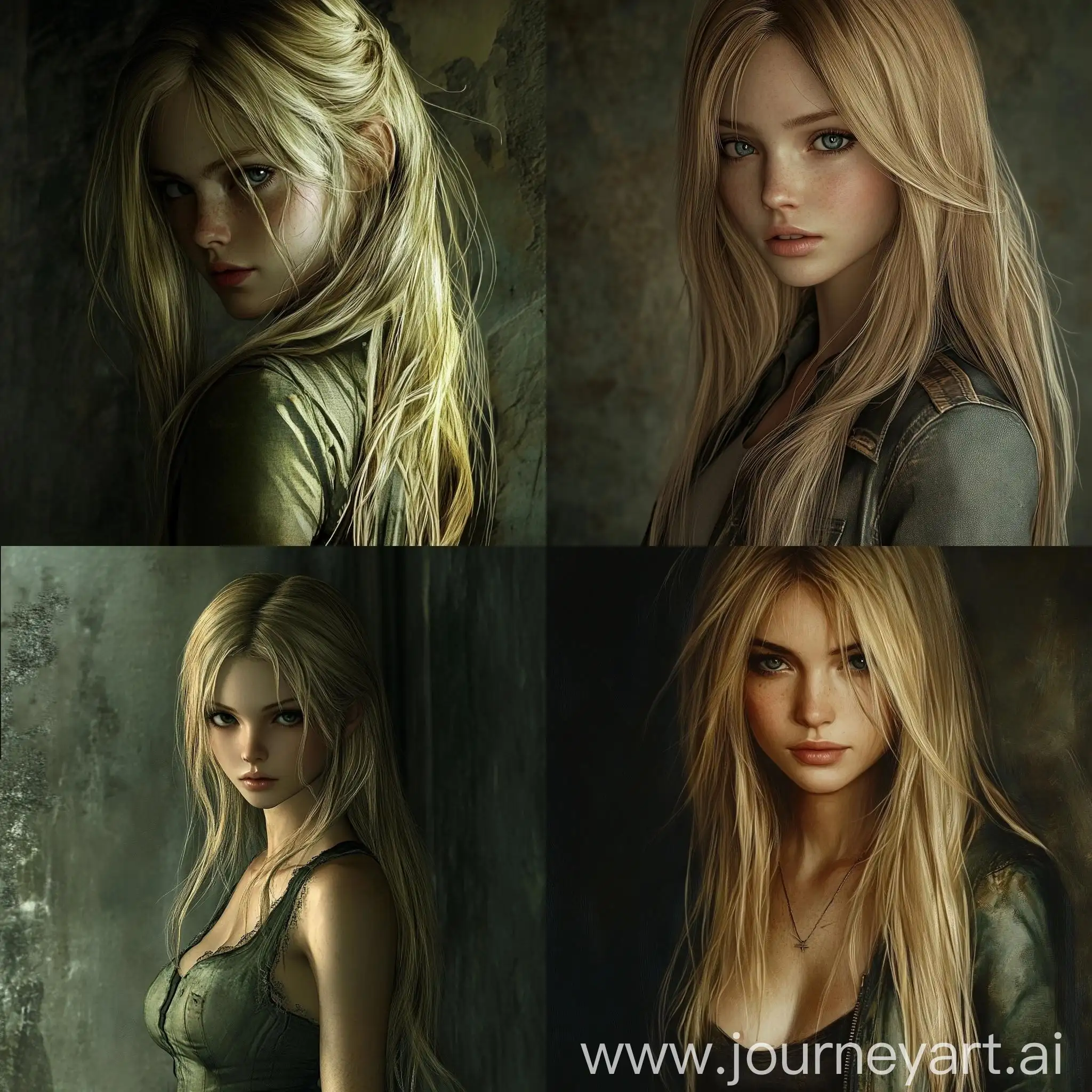 Mysterious-Blonde-Girl-Inspired-by-Silent-Hill-2-in-Unique-Outfit