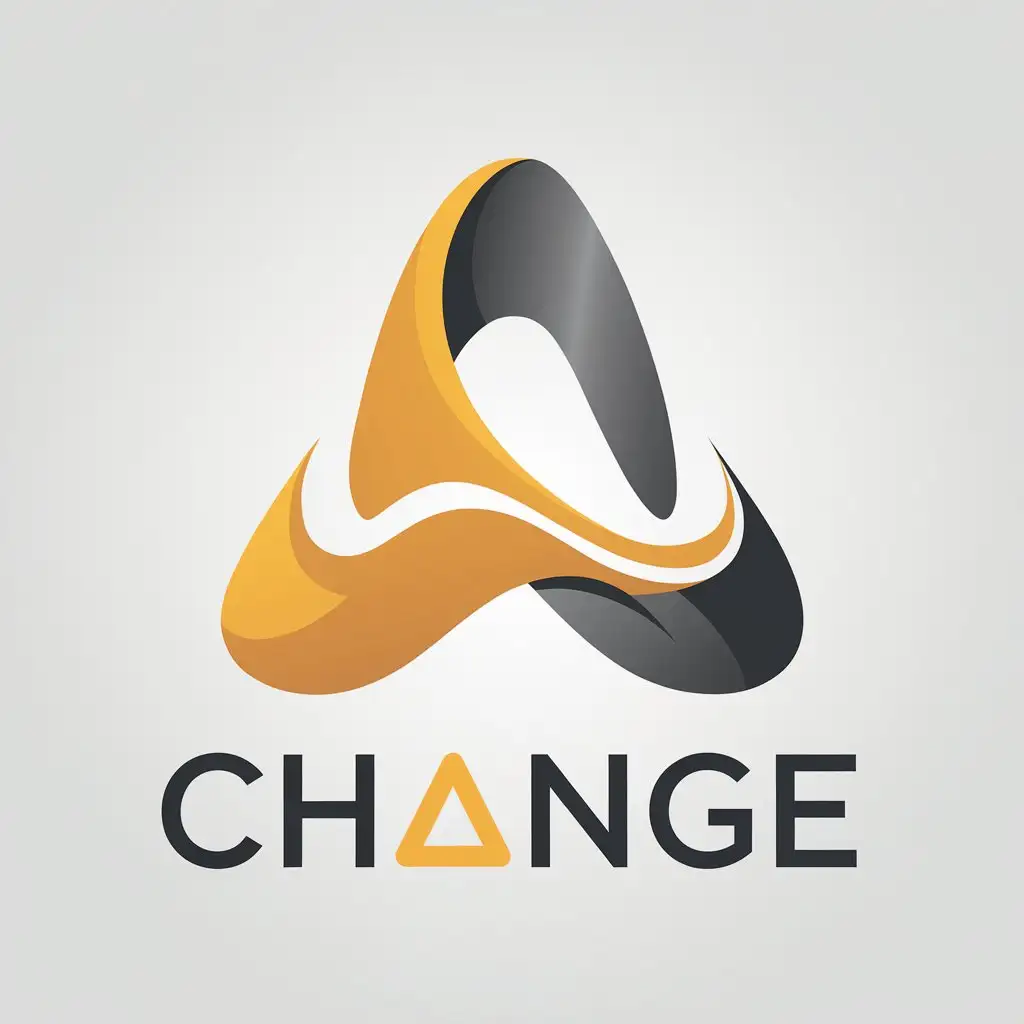 LOGO Design for CHNGE Vector Logo with Delta Sign in Orange for Medical Dental Industry