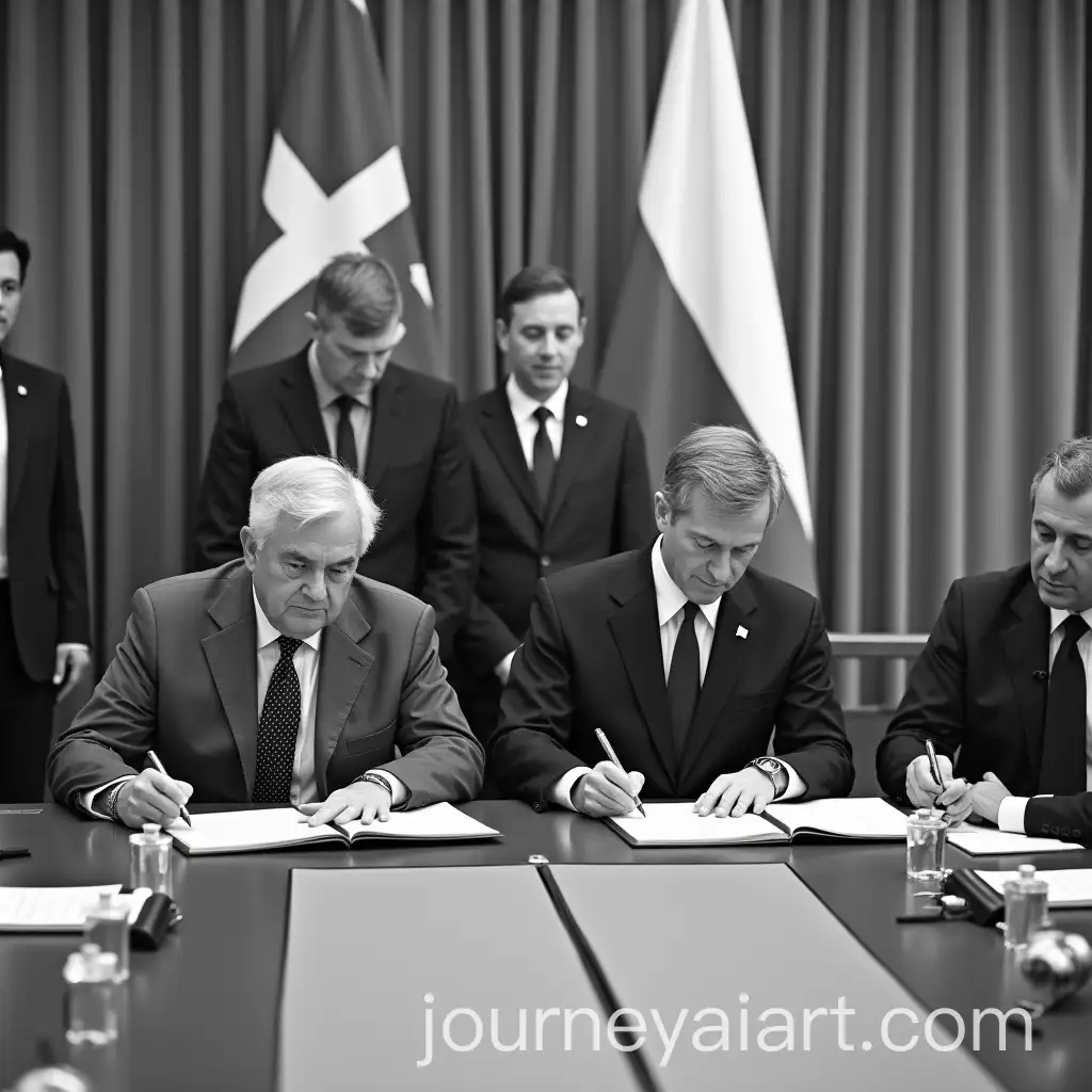 International-Diplomatic-Summit-with-Politicians-and-Flags