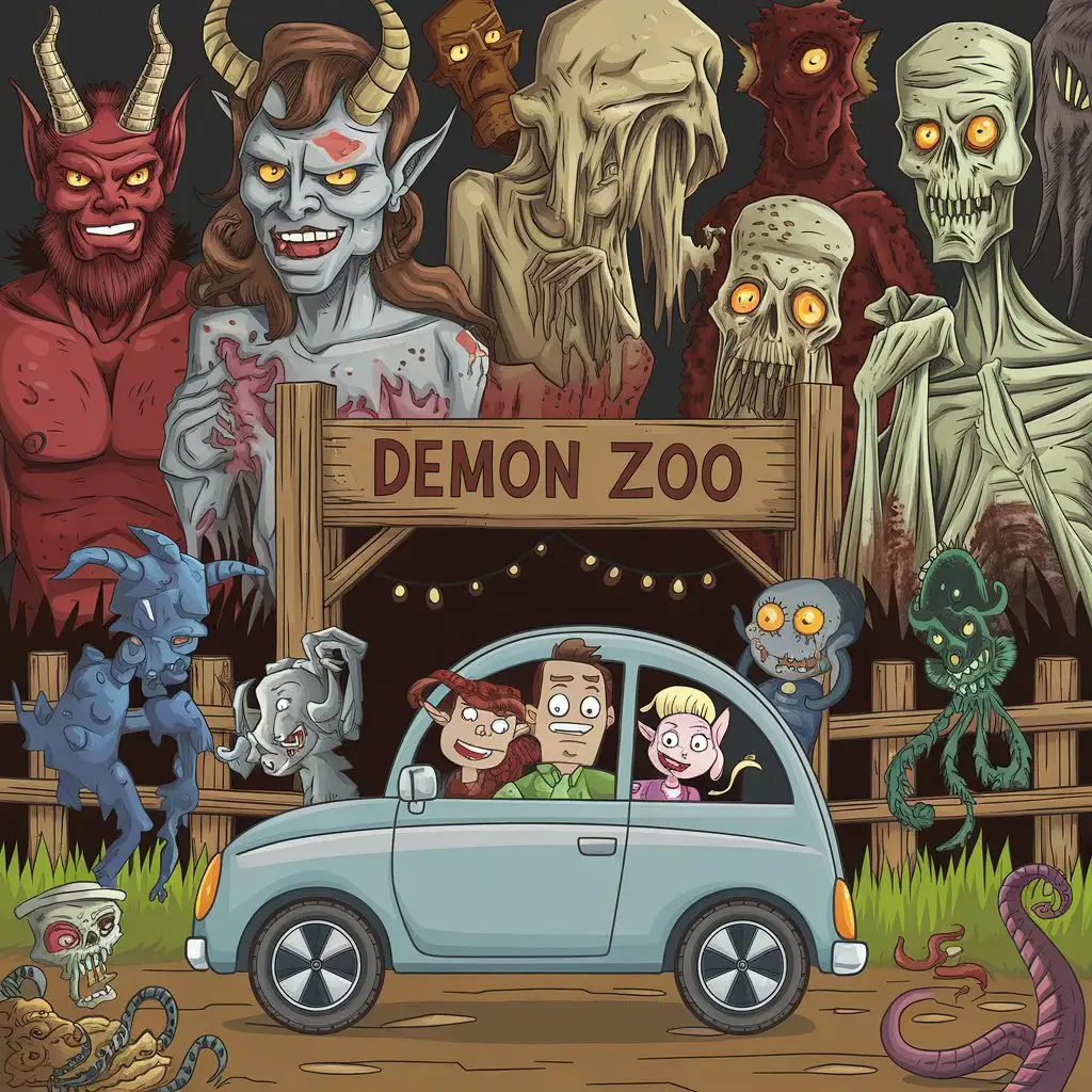 Family Adventure at a Zoo of Demons and Cryptids