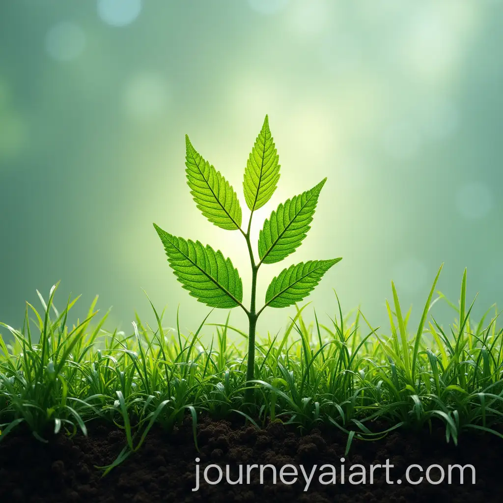 Vibrant-Green-Leaves-Absorbing-Sunlight-in-a-Lush-Forest