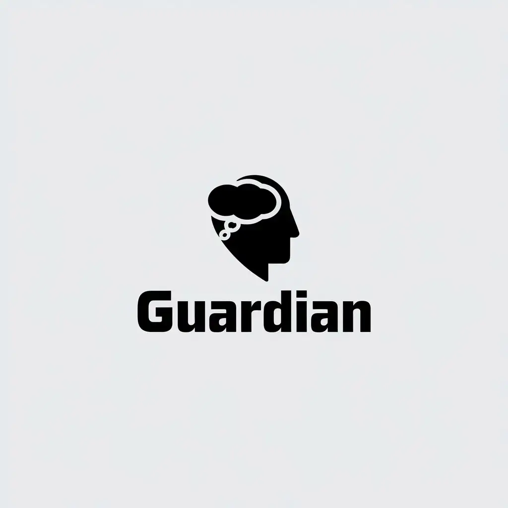 LOGO Design for Guardian Minimalistic Mind Symbol for Home Family Industry