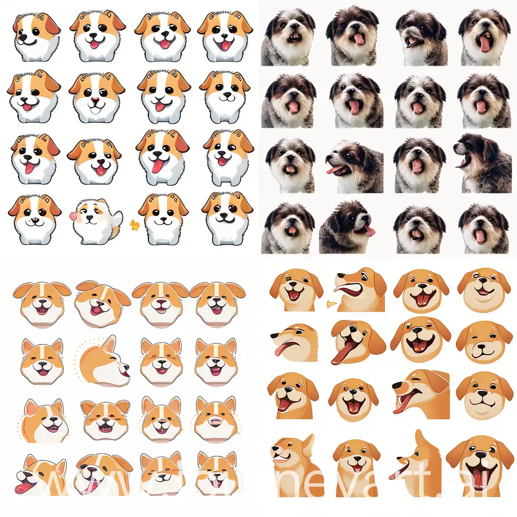 Dog-Emoji-Sheet-with-Multiple-Dynamic-Poses-and-Expressions-on-White-Background