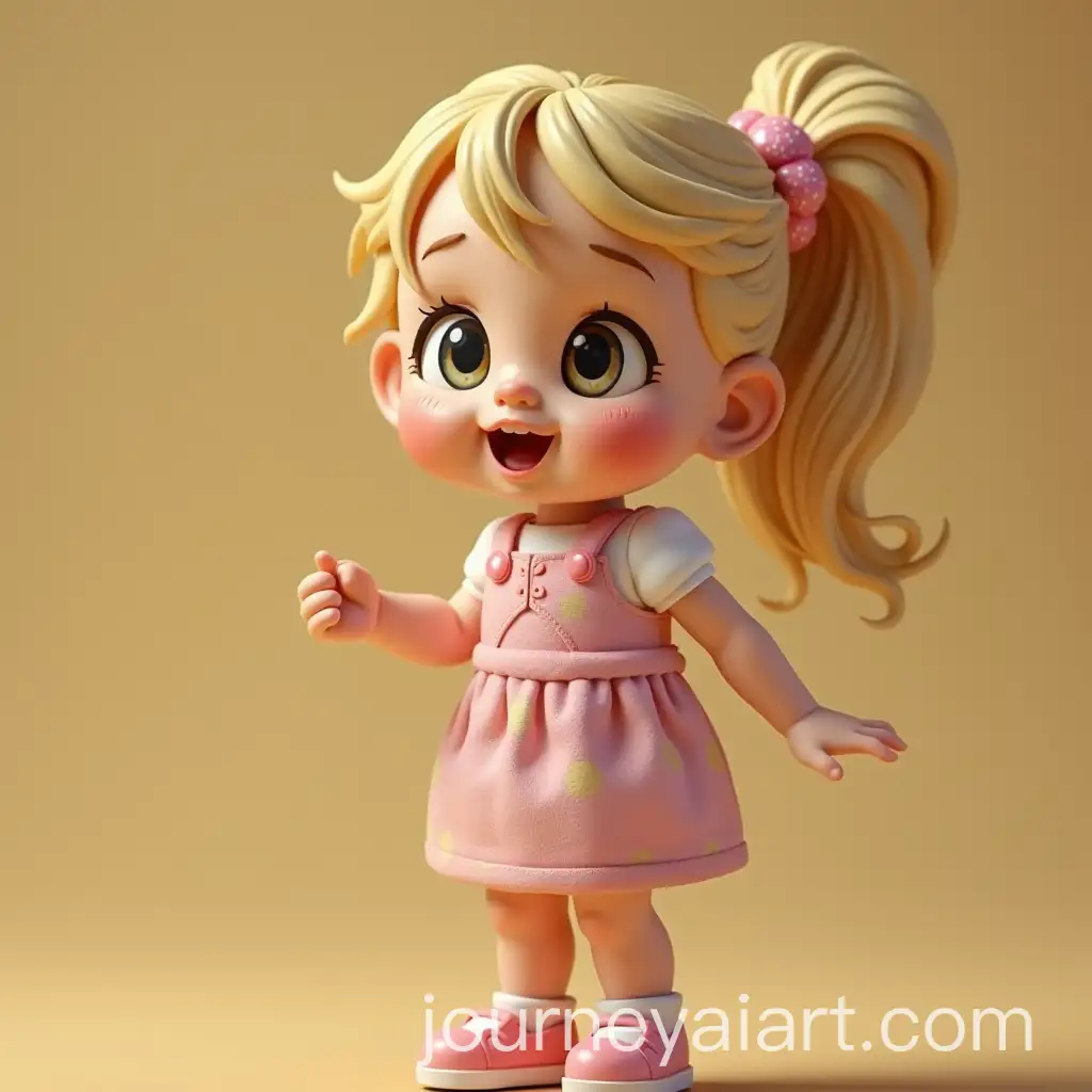 Chubby-Blondie-Girl-with-Ponytail-Happy-and-Playful