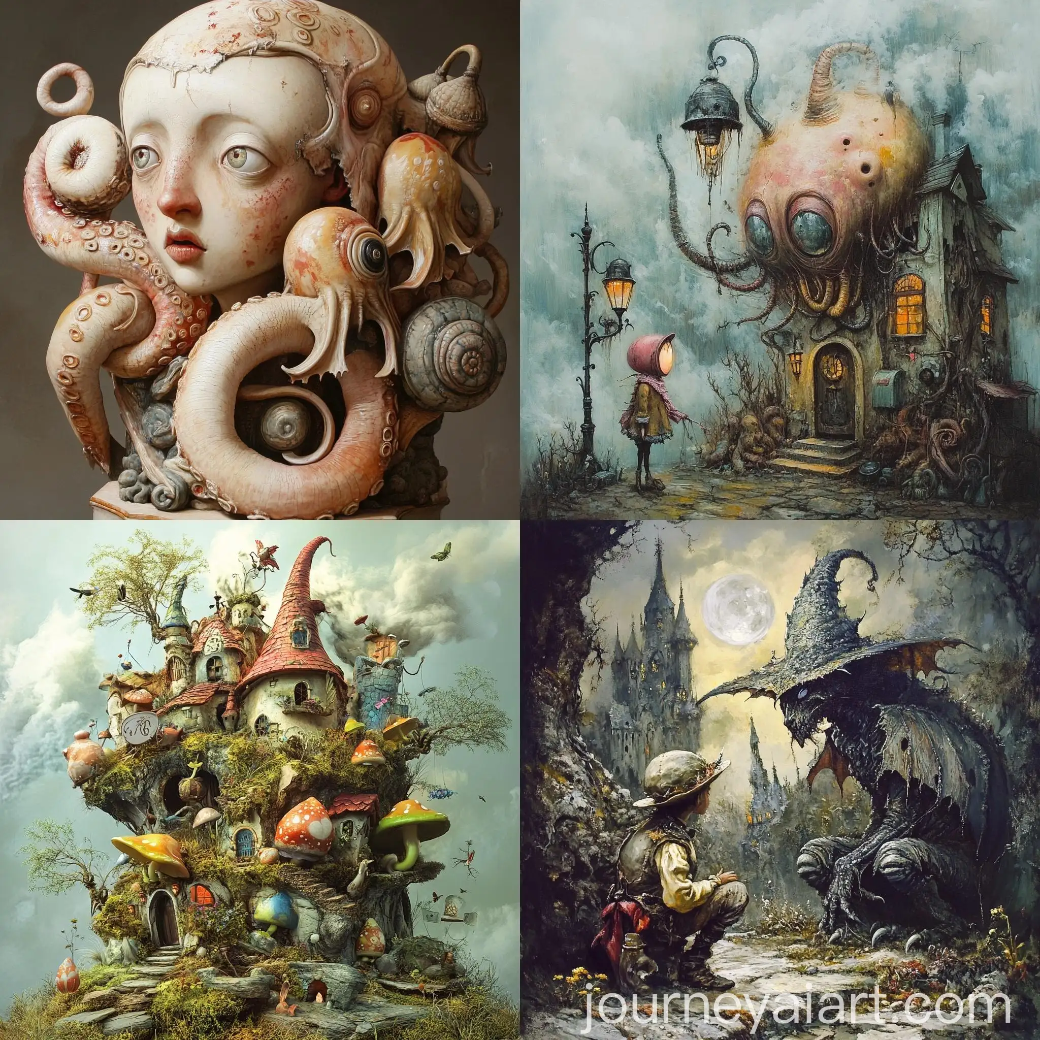 Familia-construyendo-casas-de-jengibre