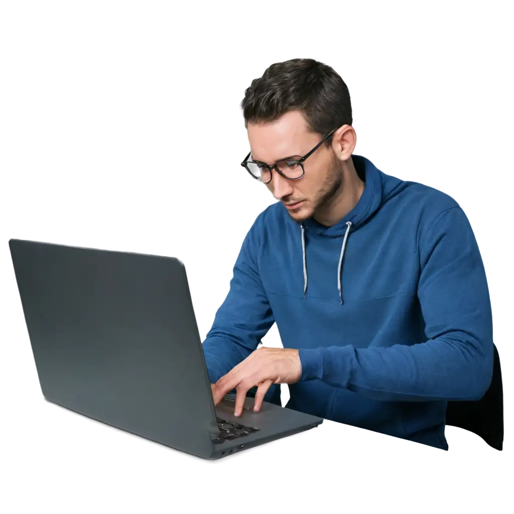 Professional-Web-Developer-Working-on-Computer-PNG-Image-for-Online-Content