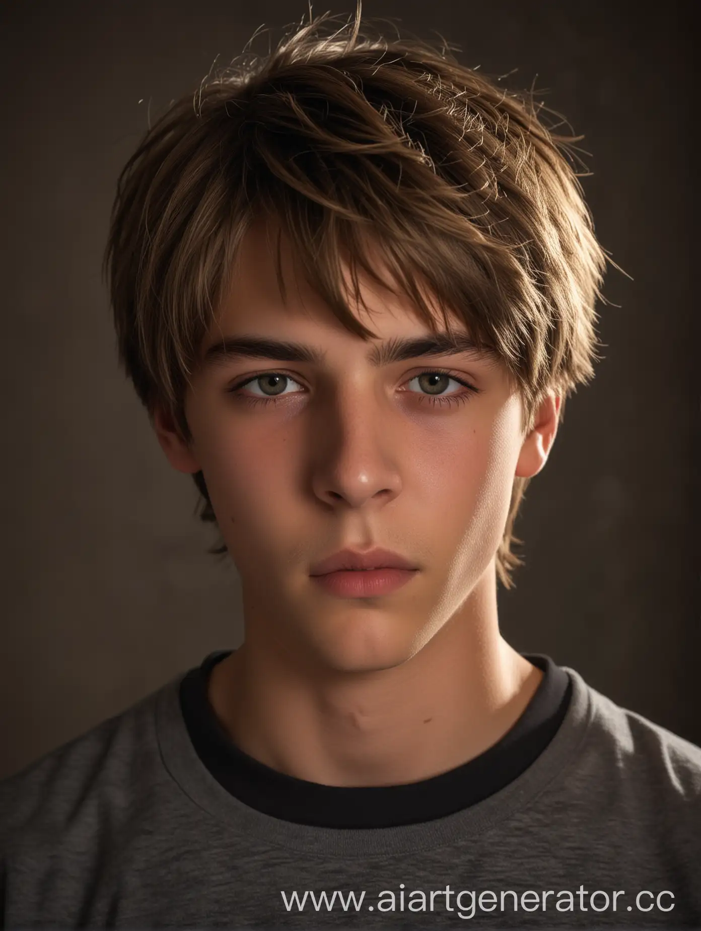 Serious-17YearOld-Boy-with-Dark-Blonde-Hair-and-Stern-Look-in-HighResolution-Professional-Photo