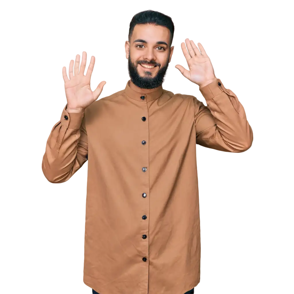 Muslim-Waving-Hand-PNG-Image-for-Diverse-Applications