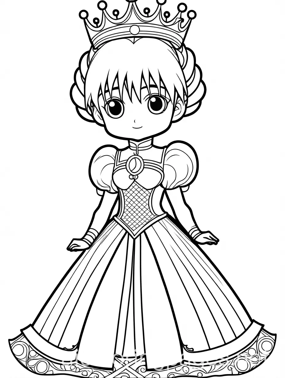 Hunter-x-Hunters-Killua-Zoldyck-in-Princess-Attire-Coloring-Page