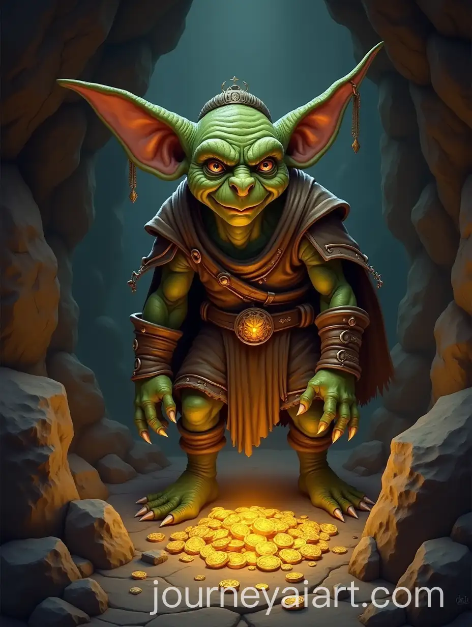 Goblin-Guardian-with-Gold-Treasures-in-a-Mysterious-Cave