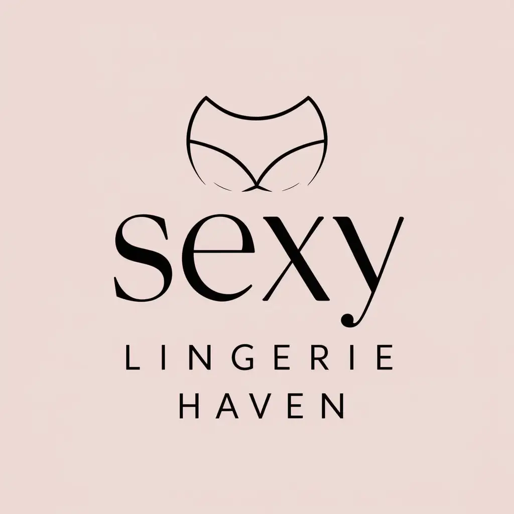 a vector logo design,with the text "sexy lingerie haven", main symbol:sexy,Minimalistic,be used in Retail industry,clear background