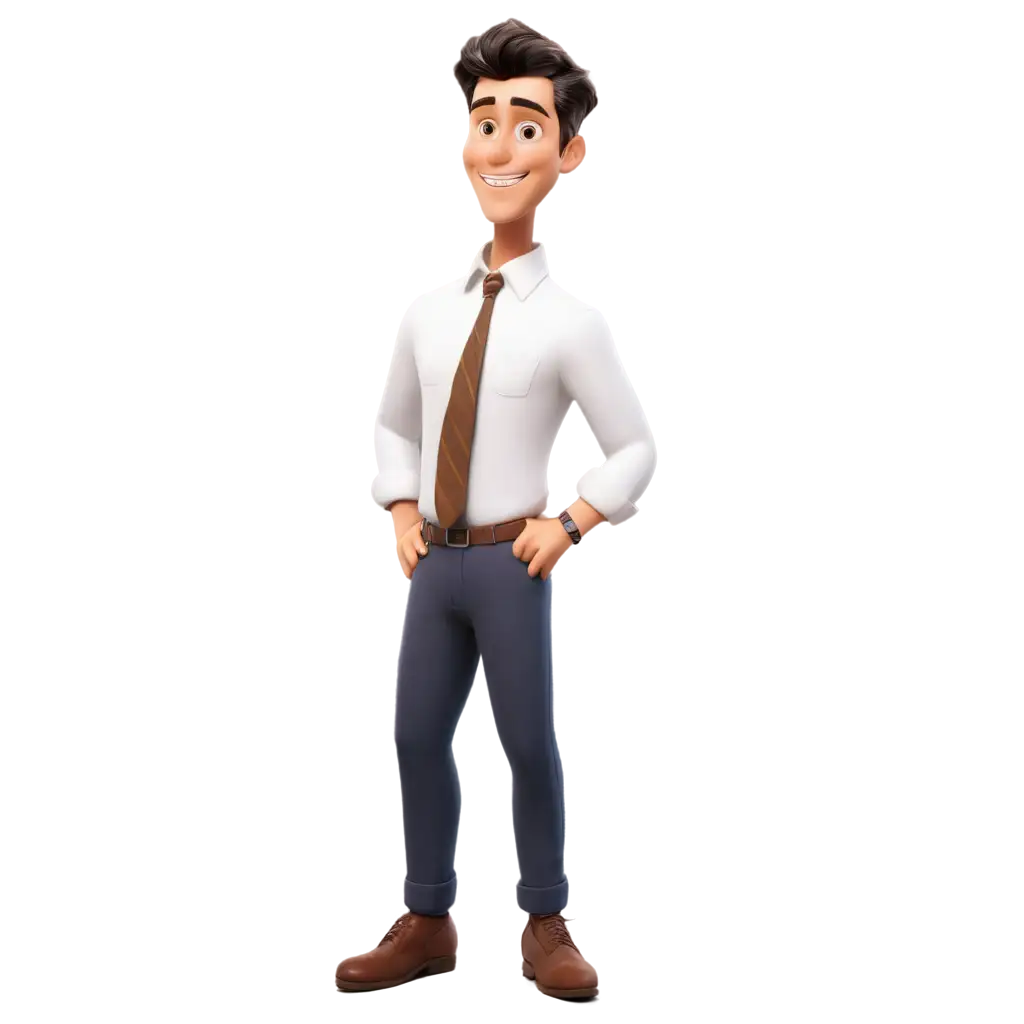 3-Male-Bank-Officers-Smiling-in-Disney-Cartoon-Style-PNG-Perfect-for-Creative-Projects