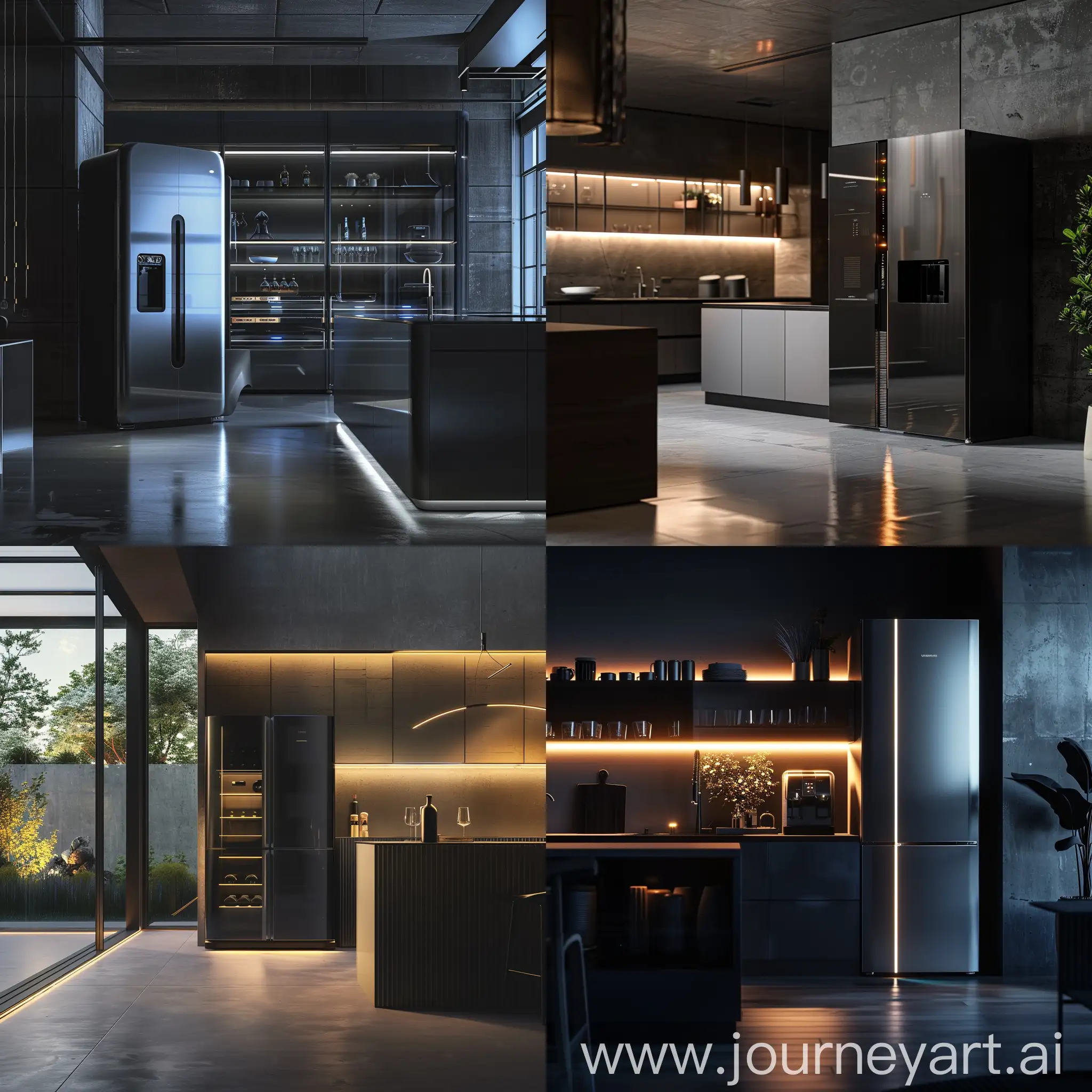 Futuristic-HighTech-Fridge-in-Modern-Kitchen-Setting