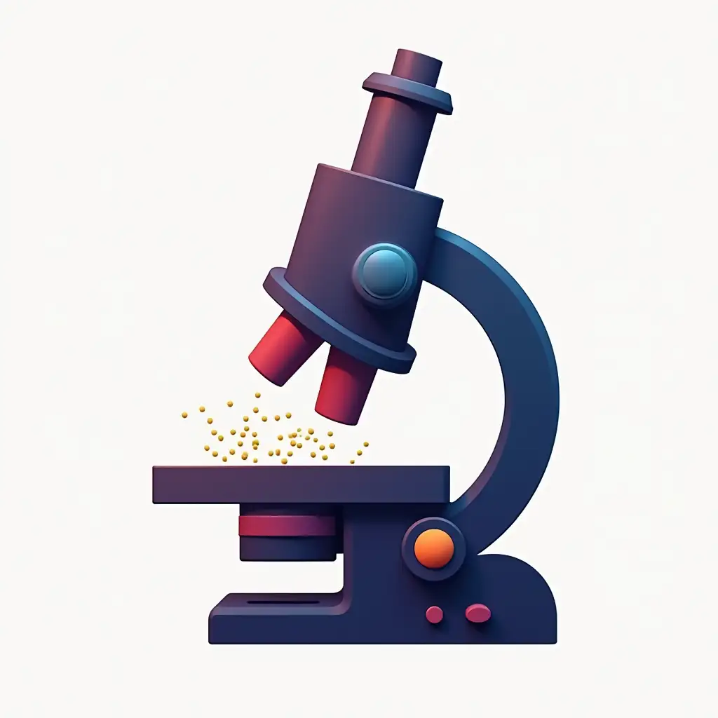 Generate a pictogram logo icon of a microsoldering microscope with Apple aesthetics