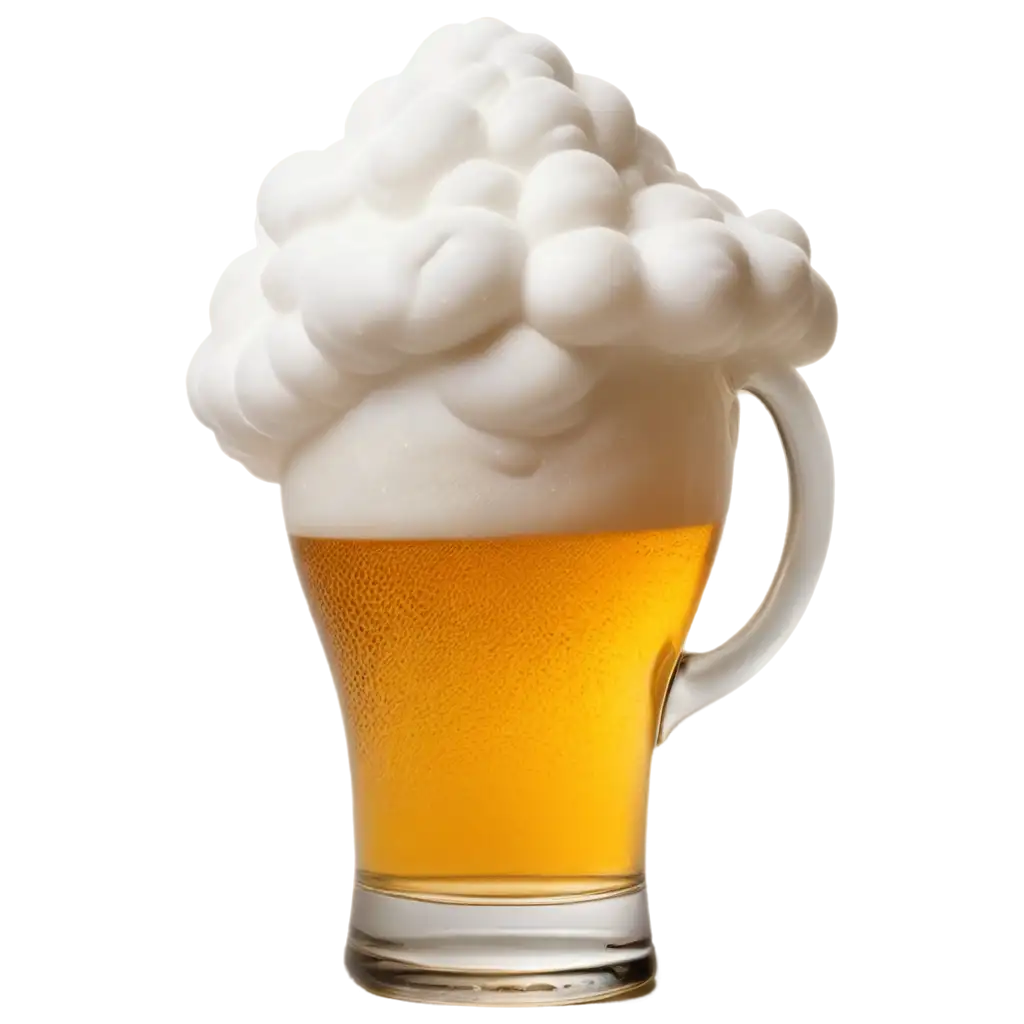 Create-a-Stunning-PNG-Image-of-Beer-Foam-Shaped-Like-a-Mountain