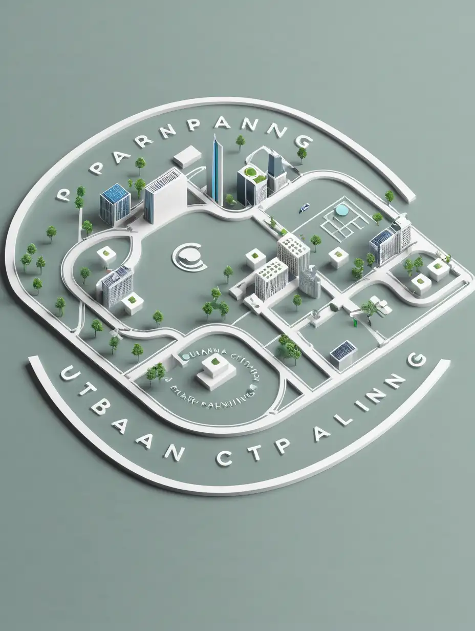 Urban Planning and Smart City Logo Design Concept