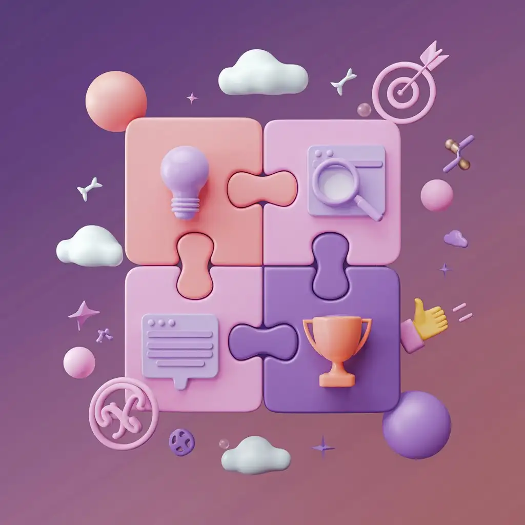 3D-Puzzle-Concept-for-Lead-Generation-with-Interlocking-Icons