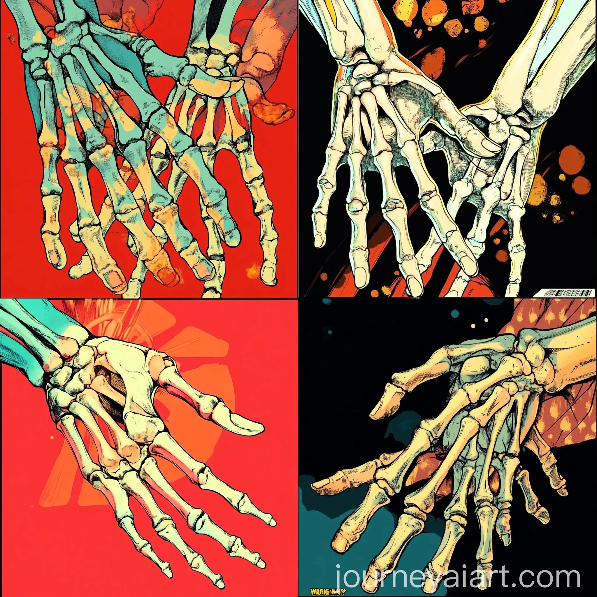 Comic-Style-Human-Hands-with-Visible-Bones