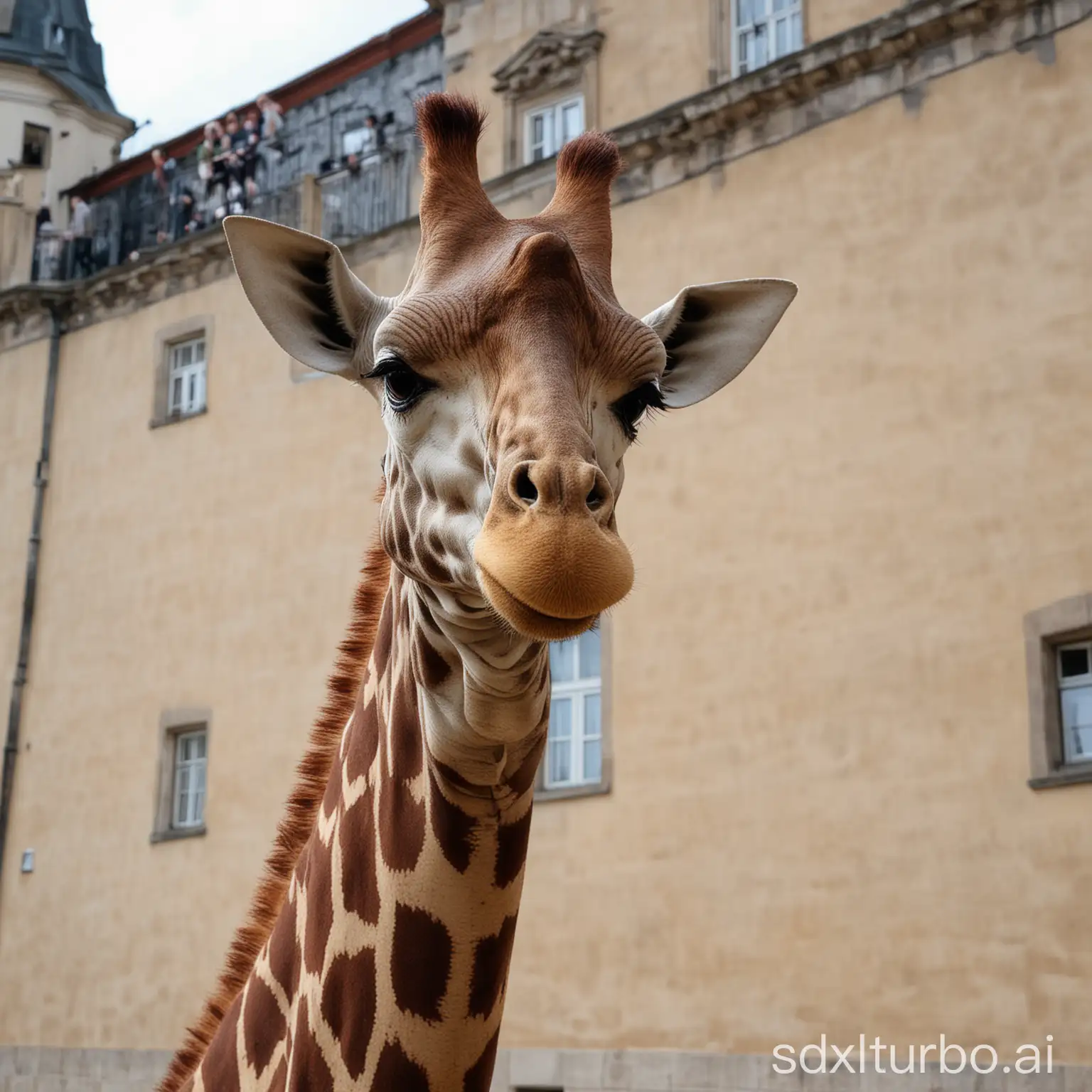 Smitten-Giraffe-at-Dresden-Castle