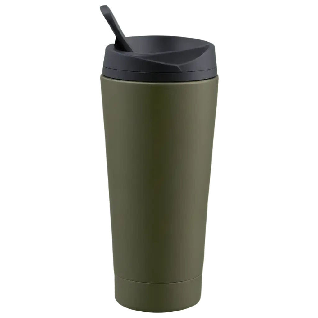 Olive-Color-Thermo-Cup-for-Car-PNG-Premium-Quality-and-Versatile-Design