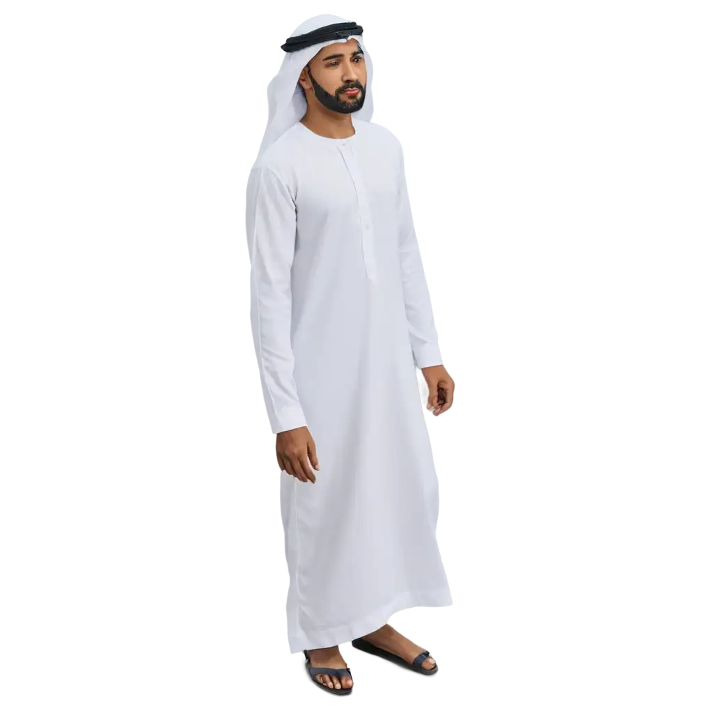 Emirati-Arabic-Man-in-Traditional-White-Kandhoor-HighQuality-PNG-Image