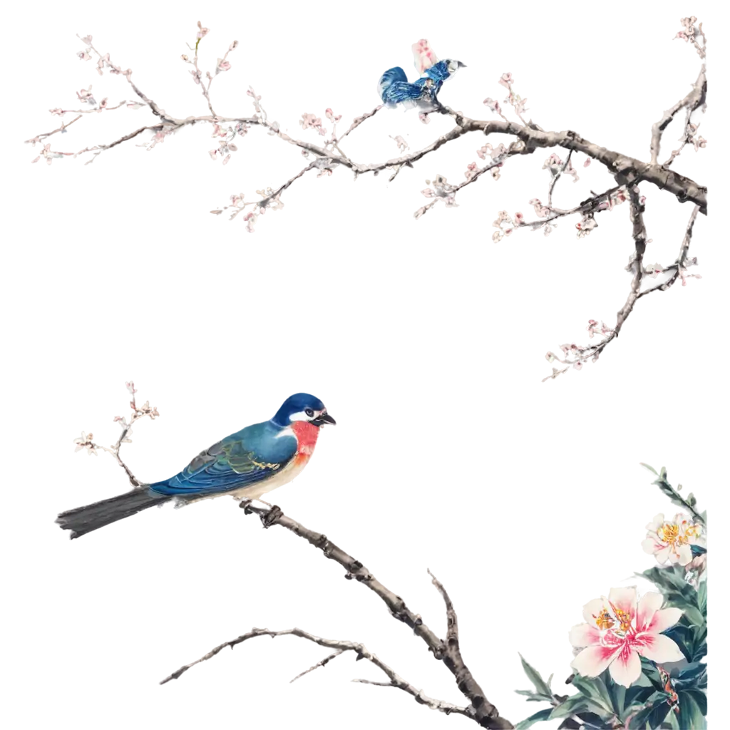 Exquisite-PNG-Image-Inspired-by-Chinese-Painting-Natures-Beauty-and-Harmony