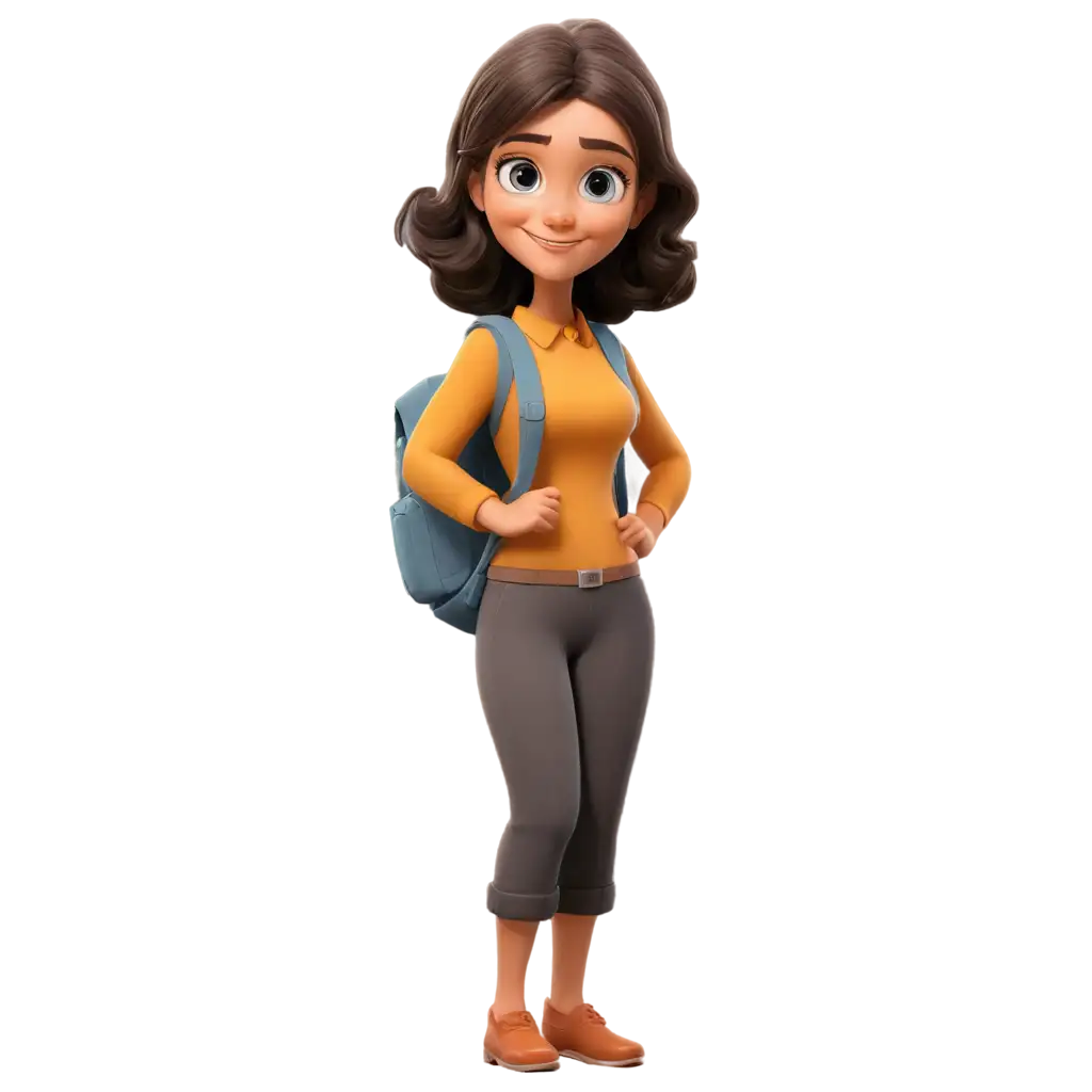 Cute-Cartoon-Woman-40-Years-Old-at-School-Vibrant-PNG-Image