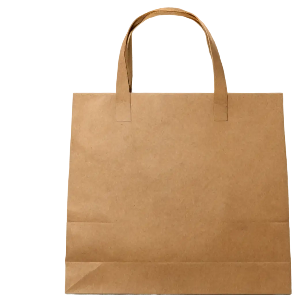 HighQuality-PNG-Image-of-a-Realistic-Brown-Paper-Shopping-Bag-with-Transparent-Background