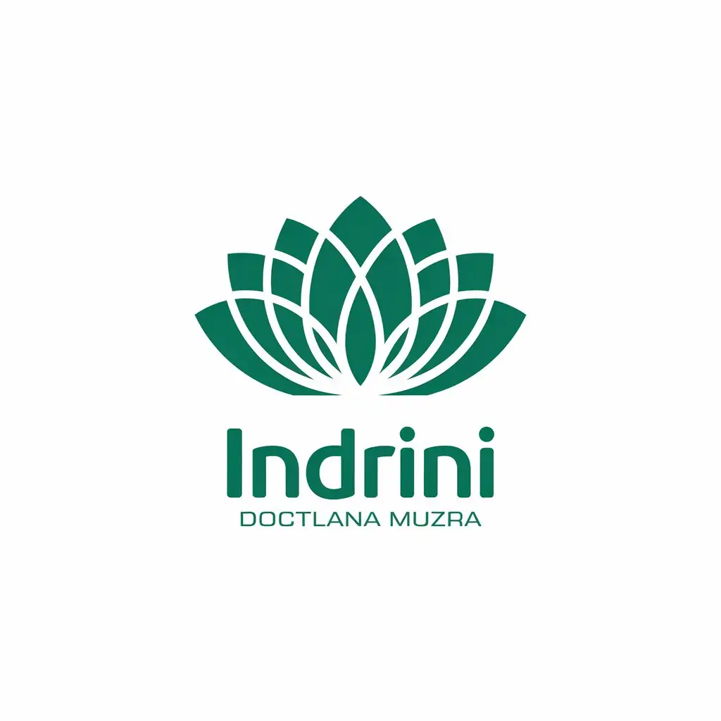 LOGO-Design-For-Indrini-Lotus-Symbol-for-Ayurveda-and-Phytotherapy