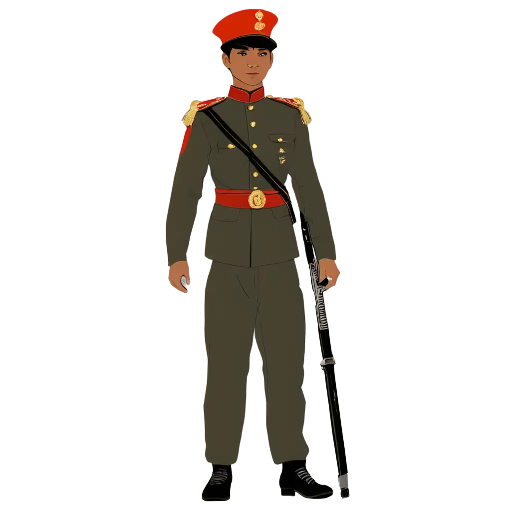 Burmese soldier from 1800