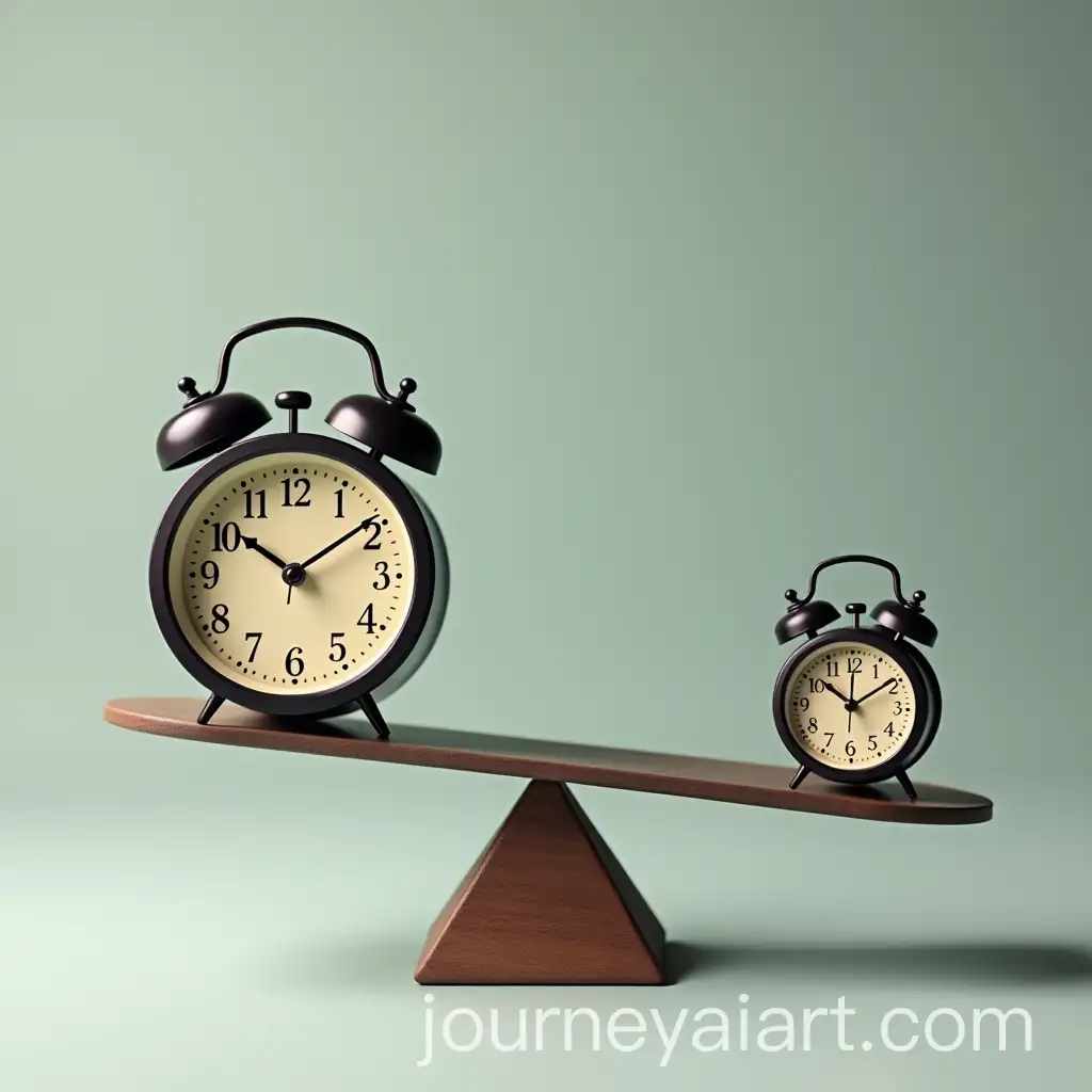 Balance-Scale-with-Large-and-Small-Clocks