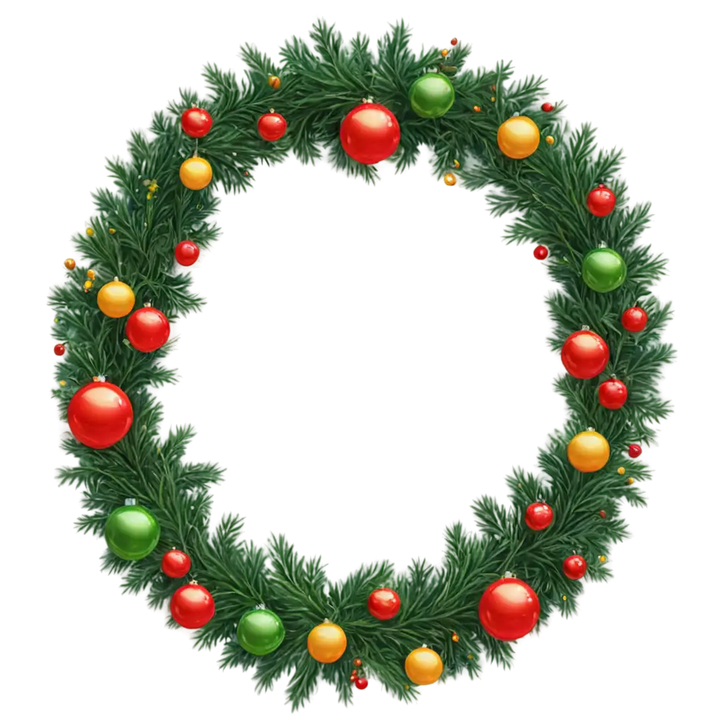 Realistic-Christmas-Wreath-PNG-Image-for-Holiday-Design-and-Decorations