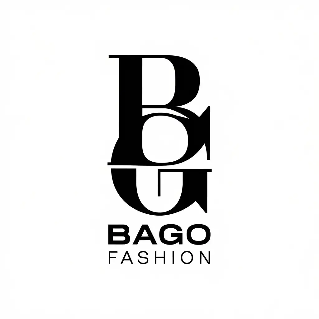 LOGO Design for Bago Fashion Elegant Typography with a Clear Background