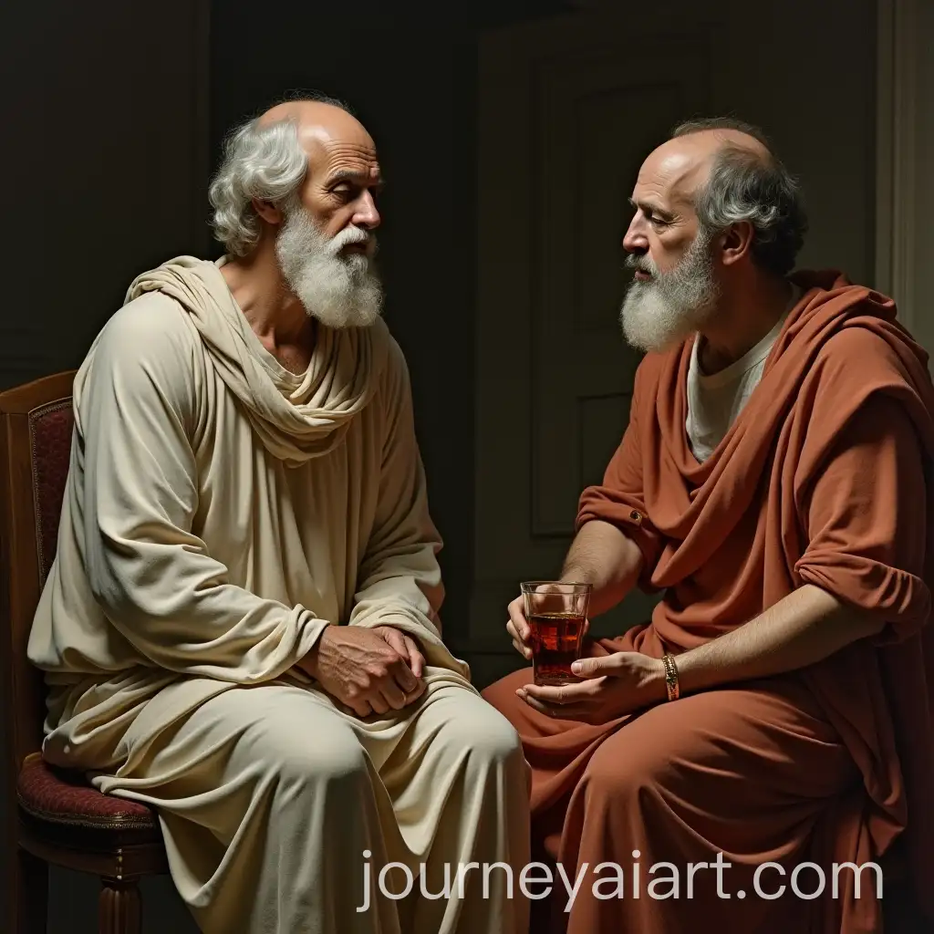 Socrates-Last-Words-Dying-After-Drinking-Hemlock-with-Crito