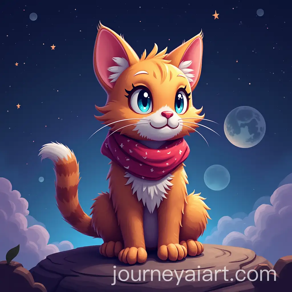 Lonely-Cat-in-Space-from-Game-Stray