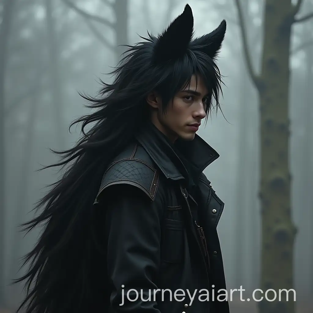 Male-DemiHuman-with-Black-Wolf-Ears-and-Tail