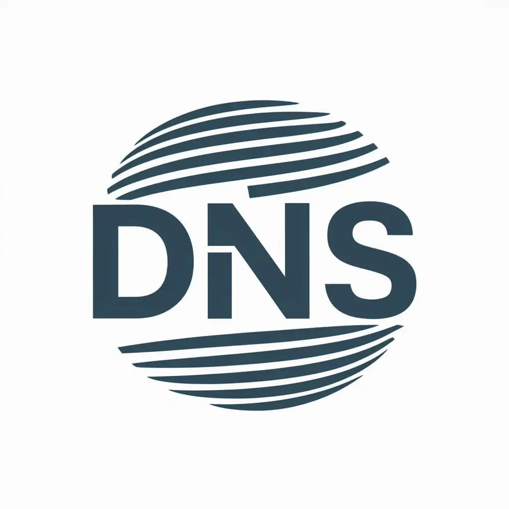 a vector logo design,with the text "DNS", main symbol:DNS,Moderate,clear background