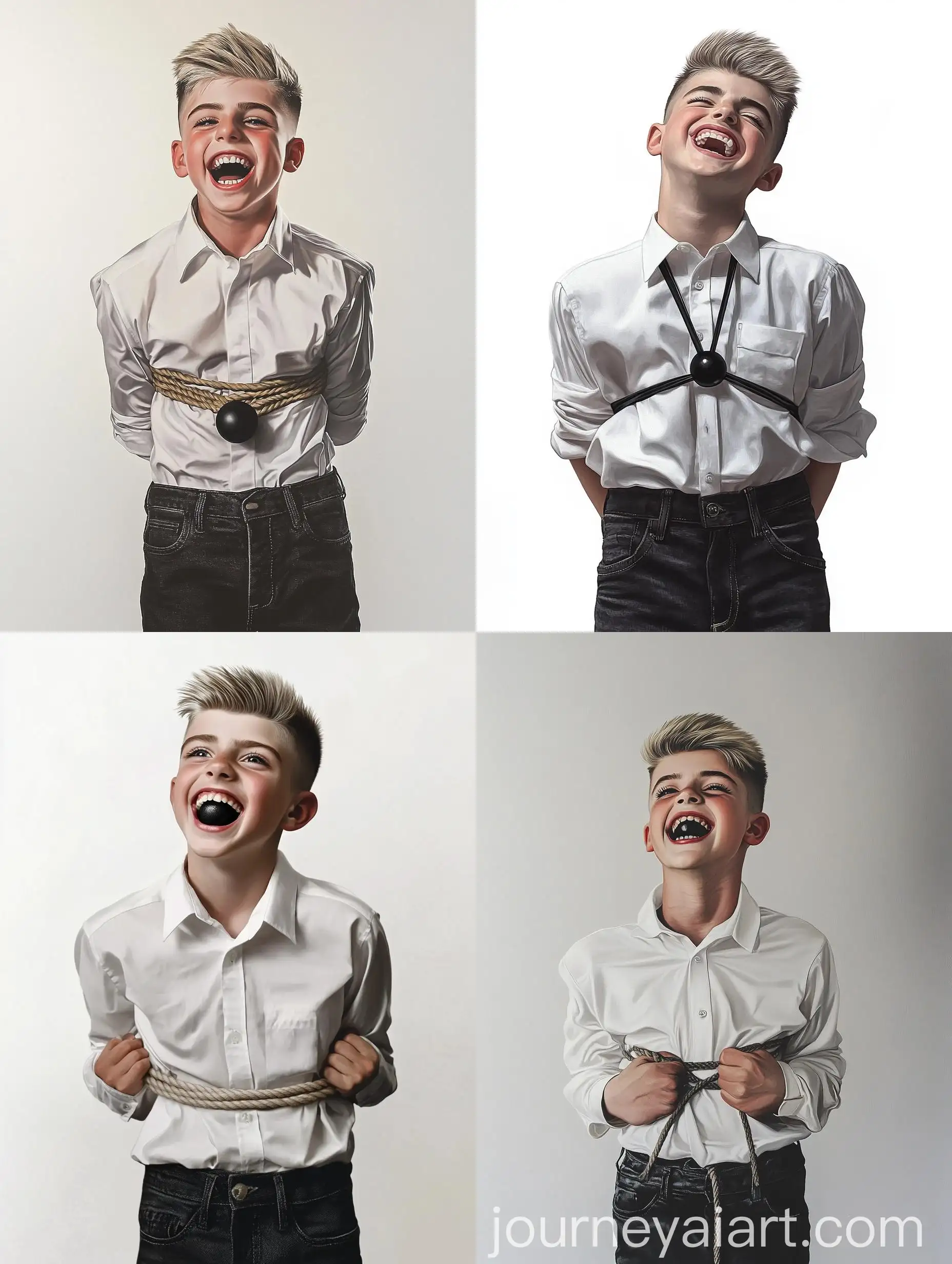 Laughing-Teenager-with-Bound-Hands-in-Dark-Jeans